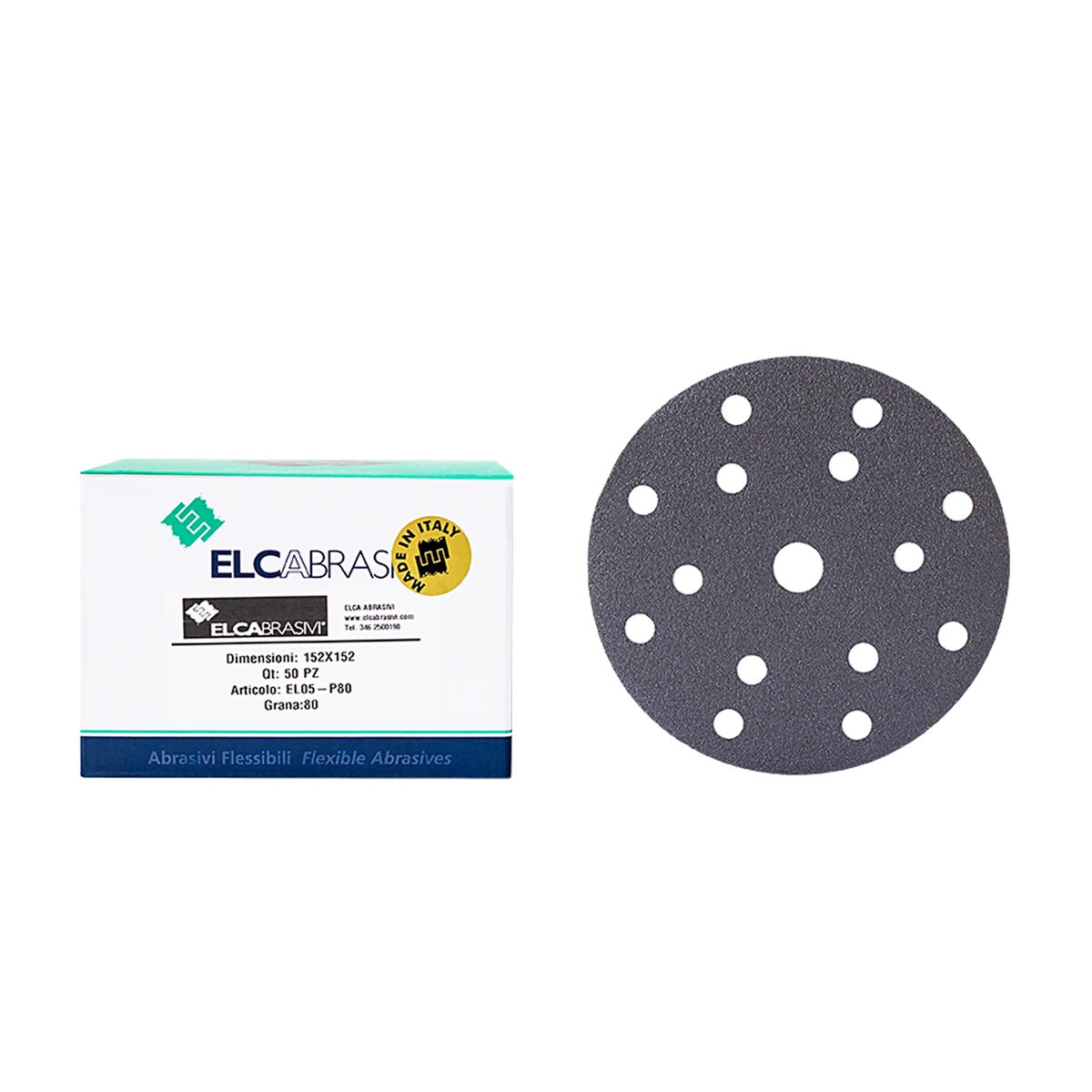 Disc Abraziv EL05 Gri 15H 150mm 50buc/cut P80