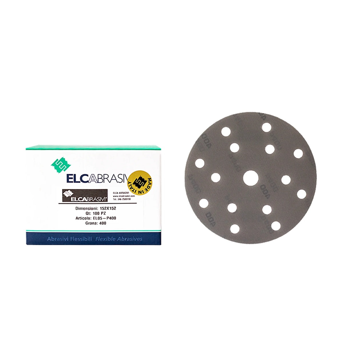 Disc Abraziv EL05 Gri 15H 150mm 100buc/cut P400