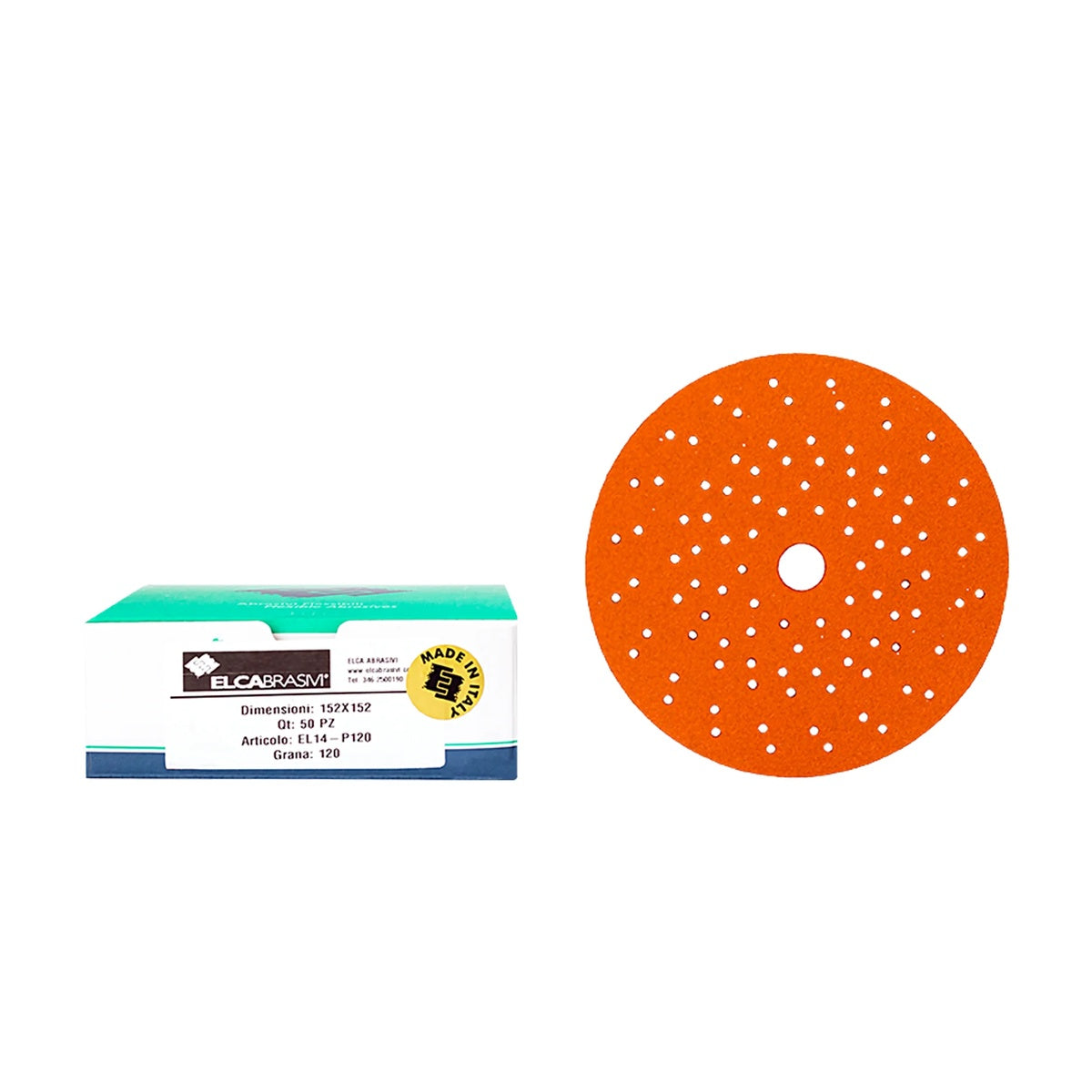 Disc Abraziv EL14 Orange 15H 150mm 50buc/cut P120