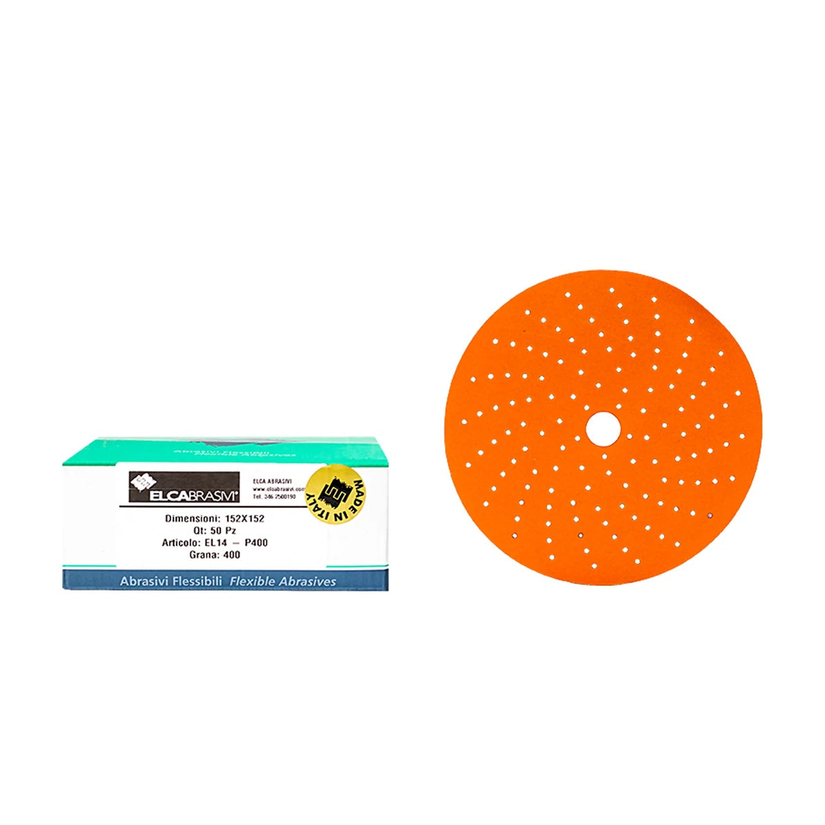 Disc Abraziv EL14 Orange 15H 150mm 50buc/cut P400