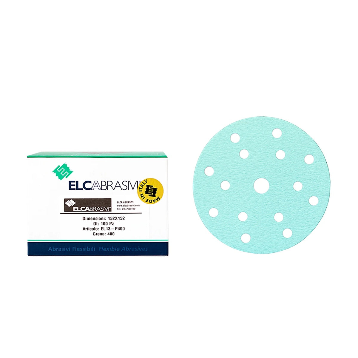 Disc Abraziv EL13 Verde 15H 150mm 100buc/cut P400