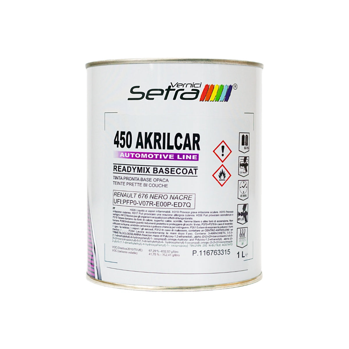 Vopsea Ready Mix Renault 676 Noir Nacre 1K 1L