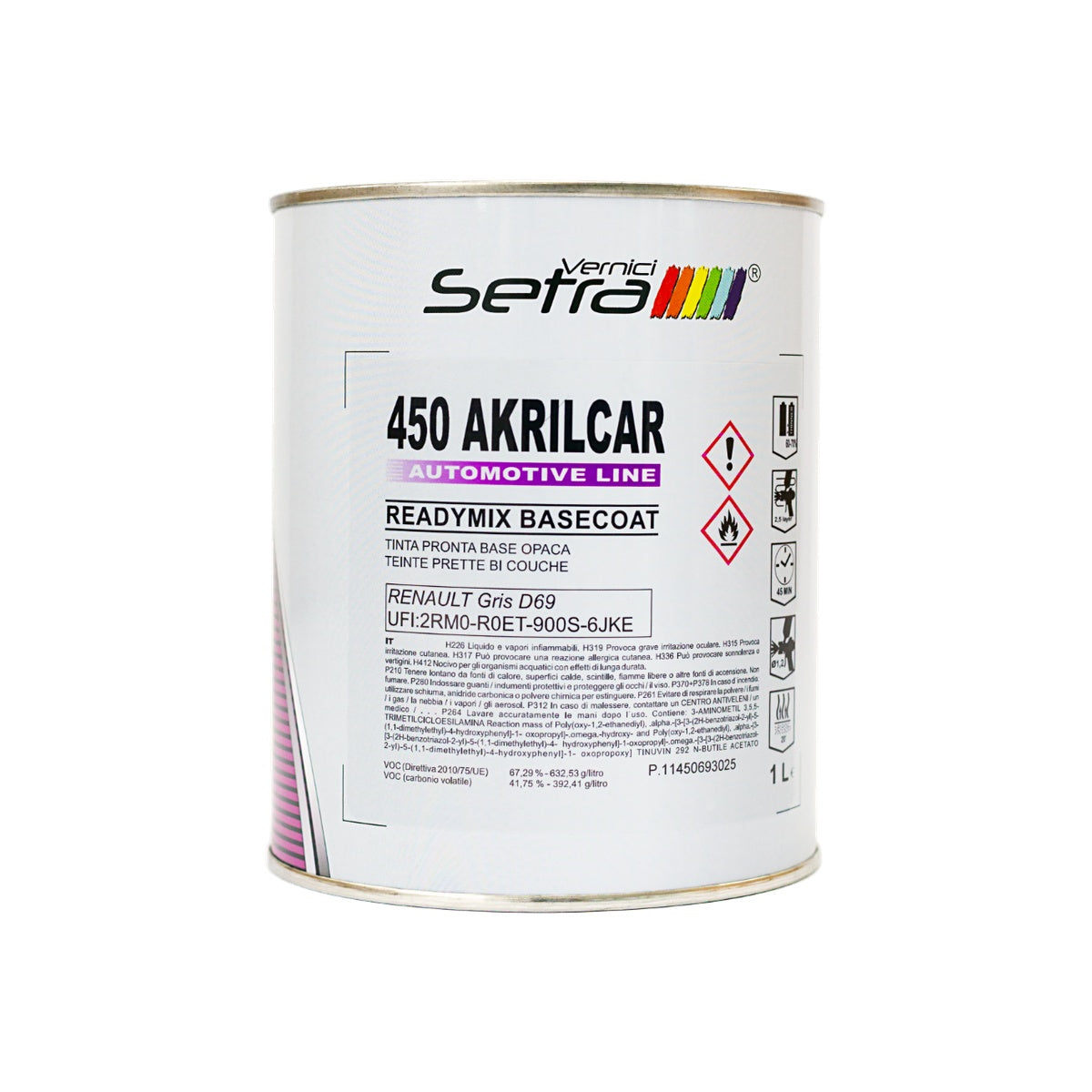 Vopsea Ready Mix Renault D69 Gris Platine 1K 1L