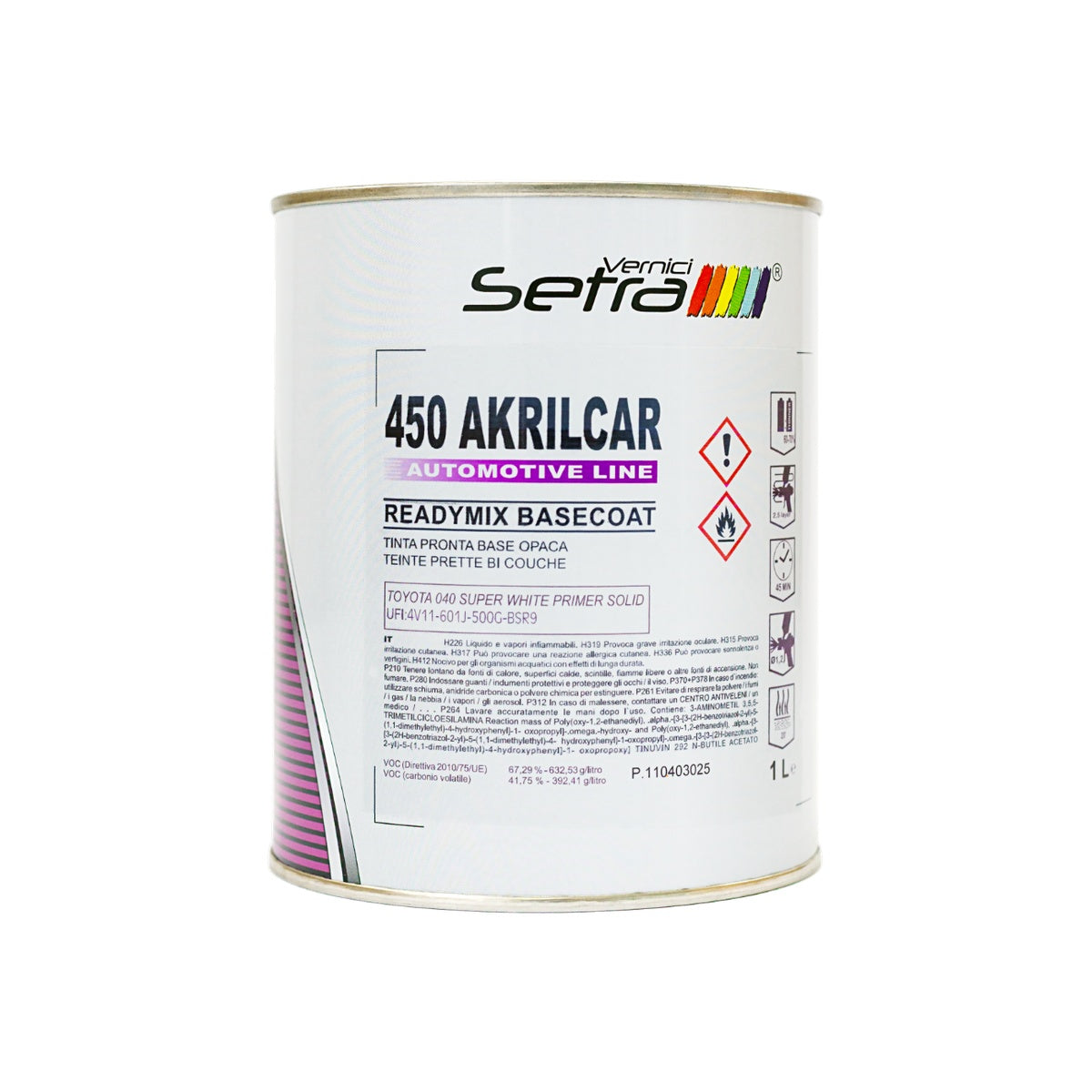 Vopsea Ready Mix Toyota 040 Super White 1K 1L