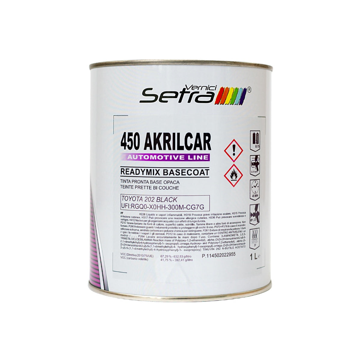 Vopsea Ready Mix Toyota 202 Astral Black 1K 1L