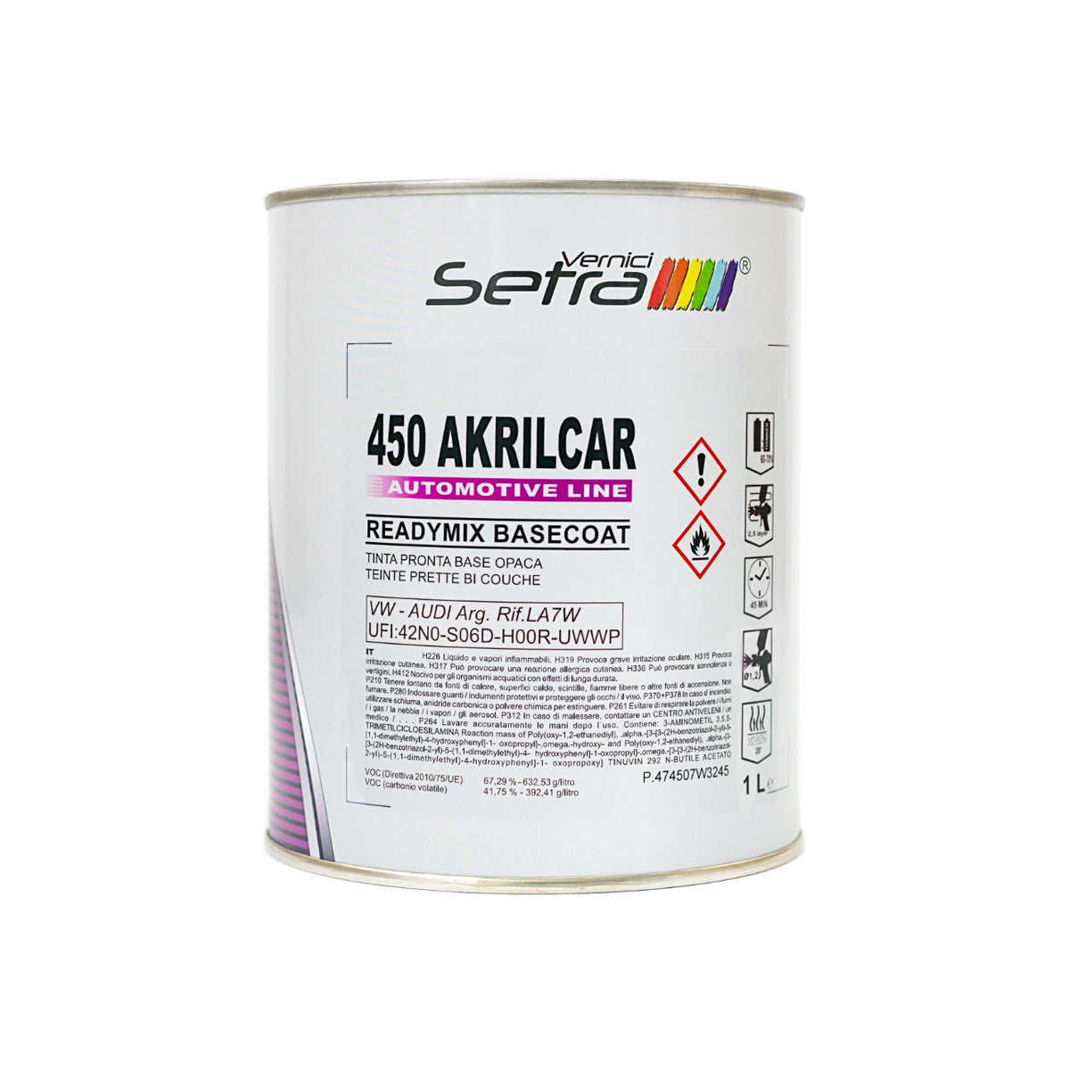 Vopsea Ready Mix VW Audi LA7W Reflex Silver 1K 1L