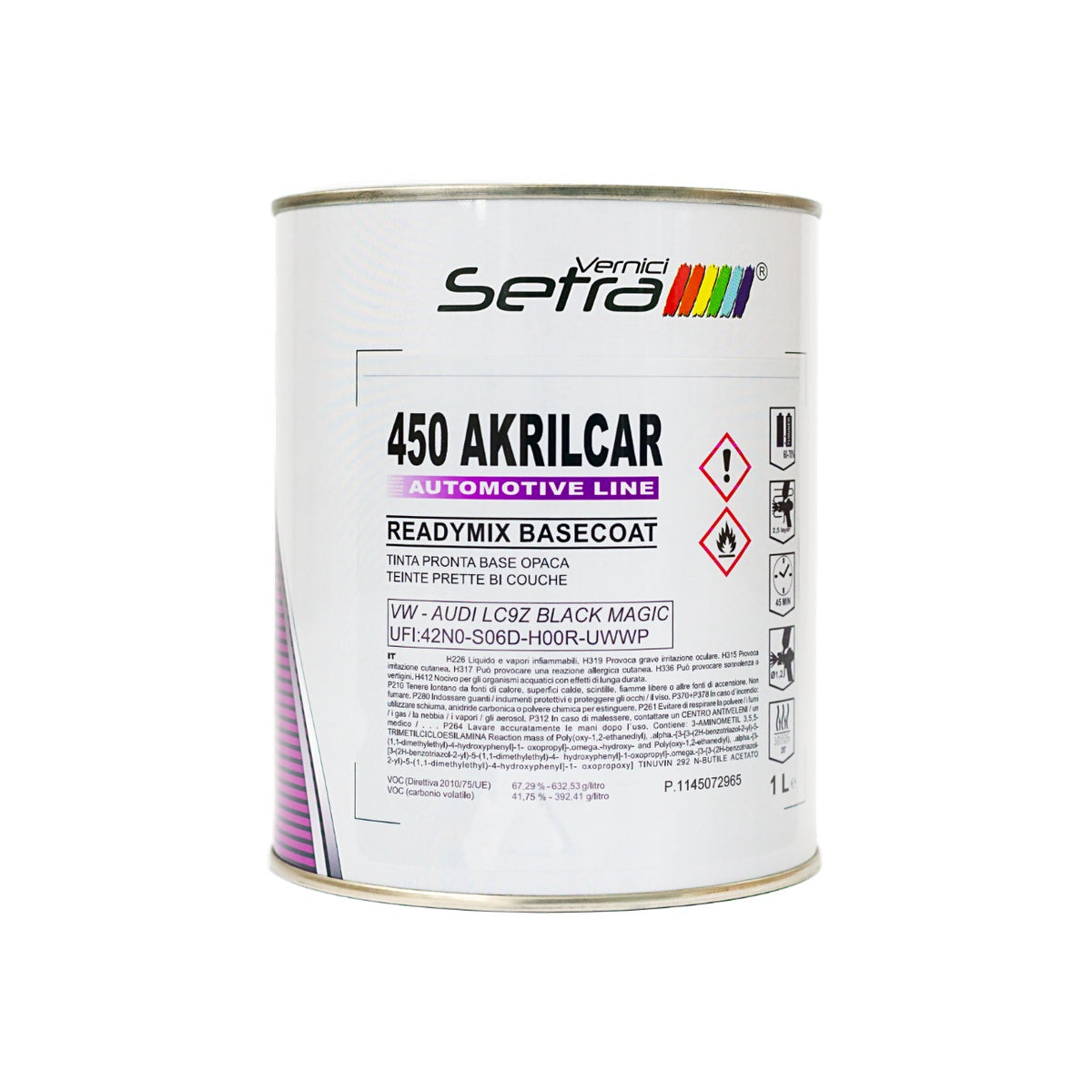 Vopsea Ready Mix VW Auaid LC9Z Magic Black 1K 1L