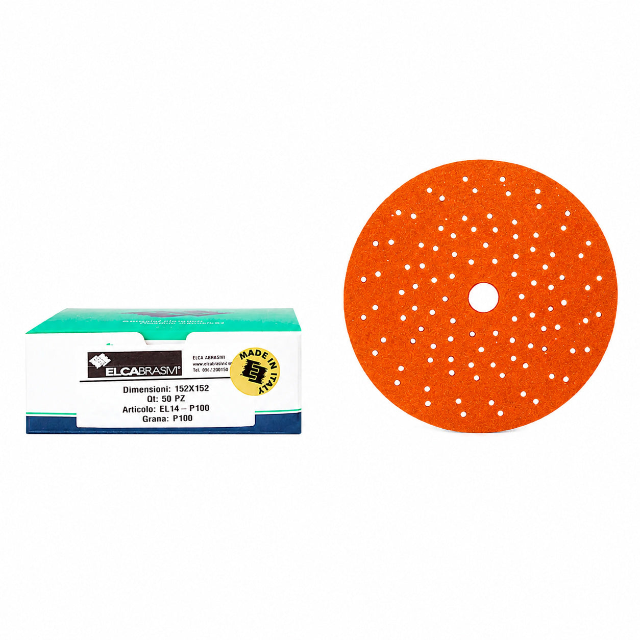 Disc Abraziv EL14 Orange 15H 150mm 50buc/cut P100