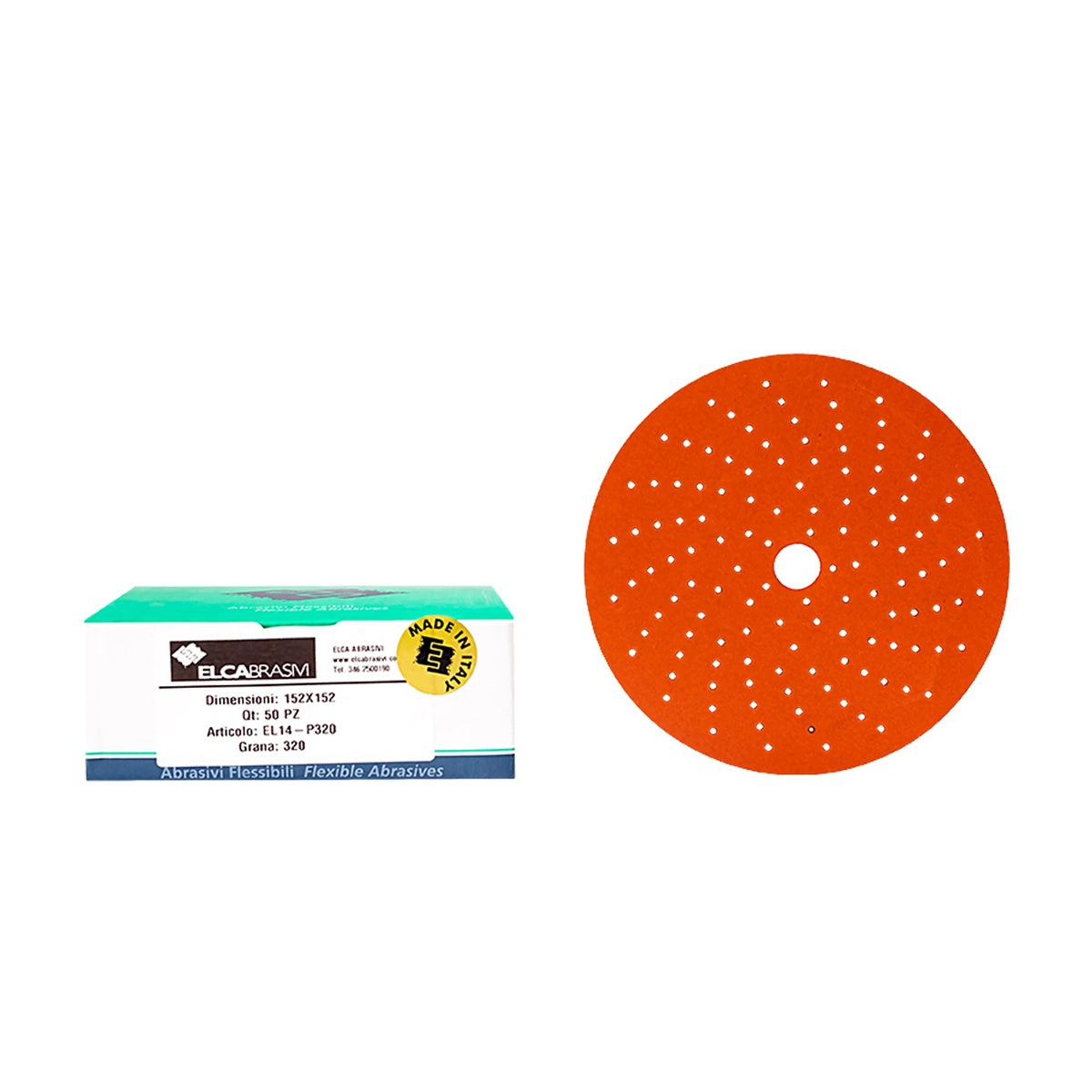 Disc Abraziv EL14 Orange 15H 150mm 50buc/cut P320