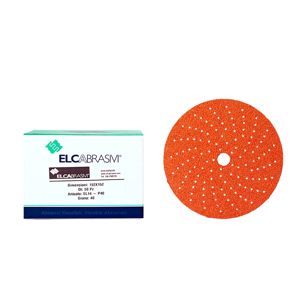 Disc Abraziv EL14 Orange 15H 150mm 50buc/cut P40