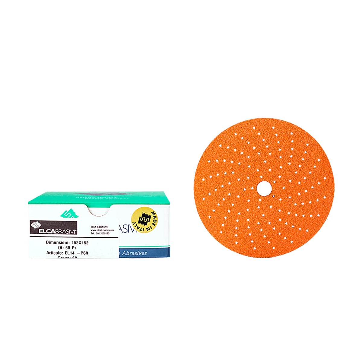 Disc Abraziv EL14 Orange 15H 150mm 50buc/cut P60