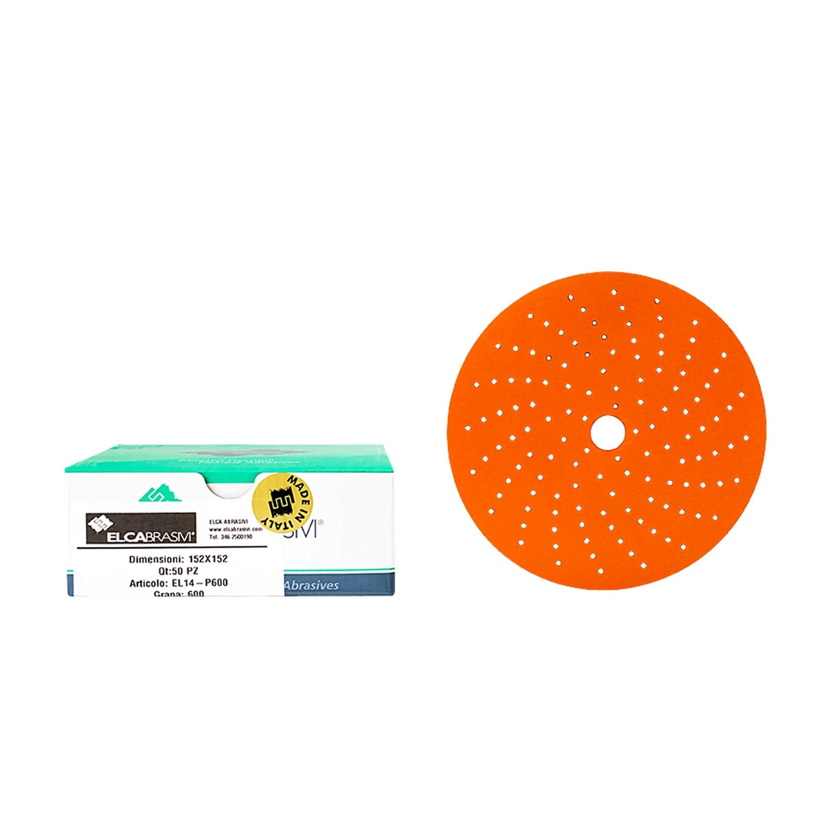 Disc Abraziv EL14 Orange 15H 150mm 50buc/cut P600