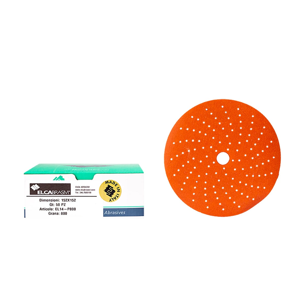Disc Abraziv EL14 Orange 15H 150mm 50buc/cut P800