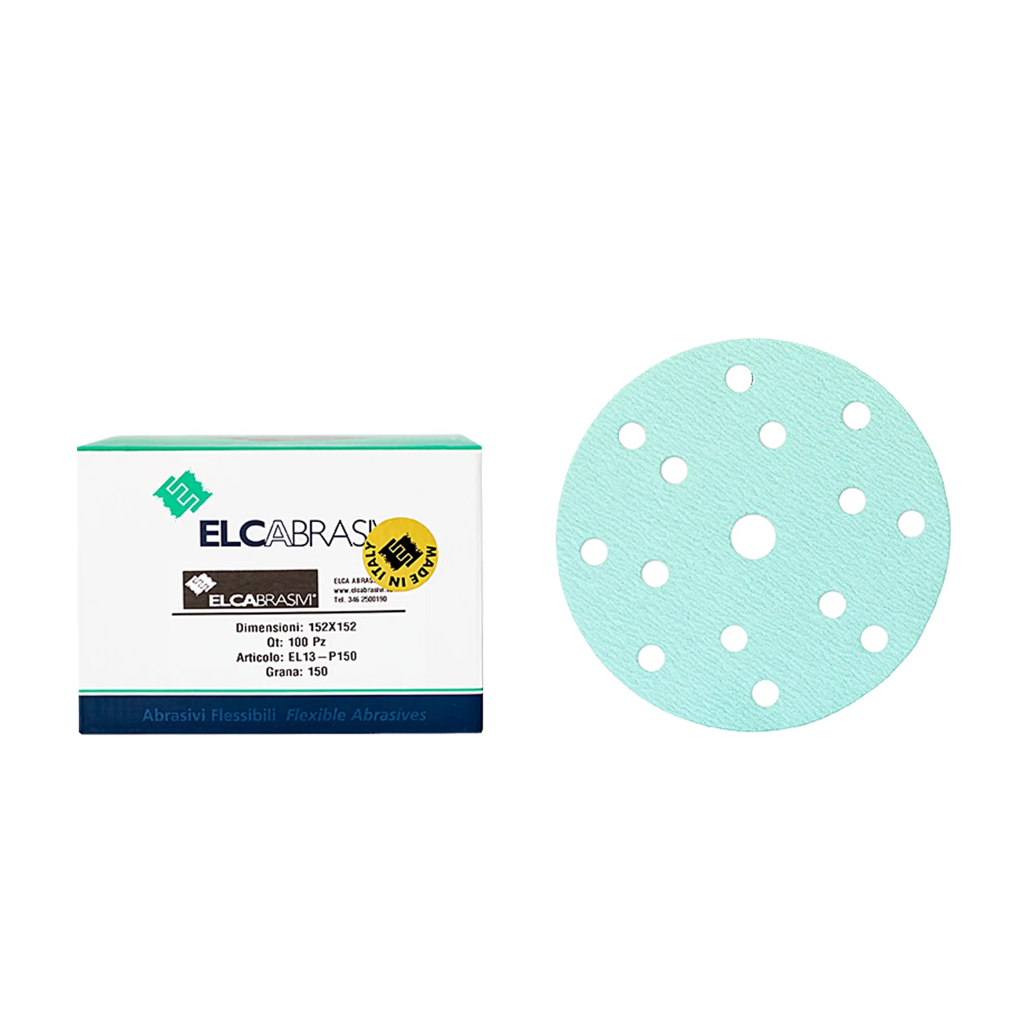 Disc Abraziv EL13 Verde 15H 150mm 100buc/cut P150