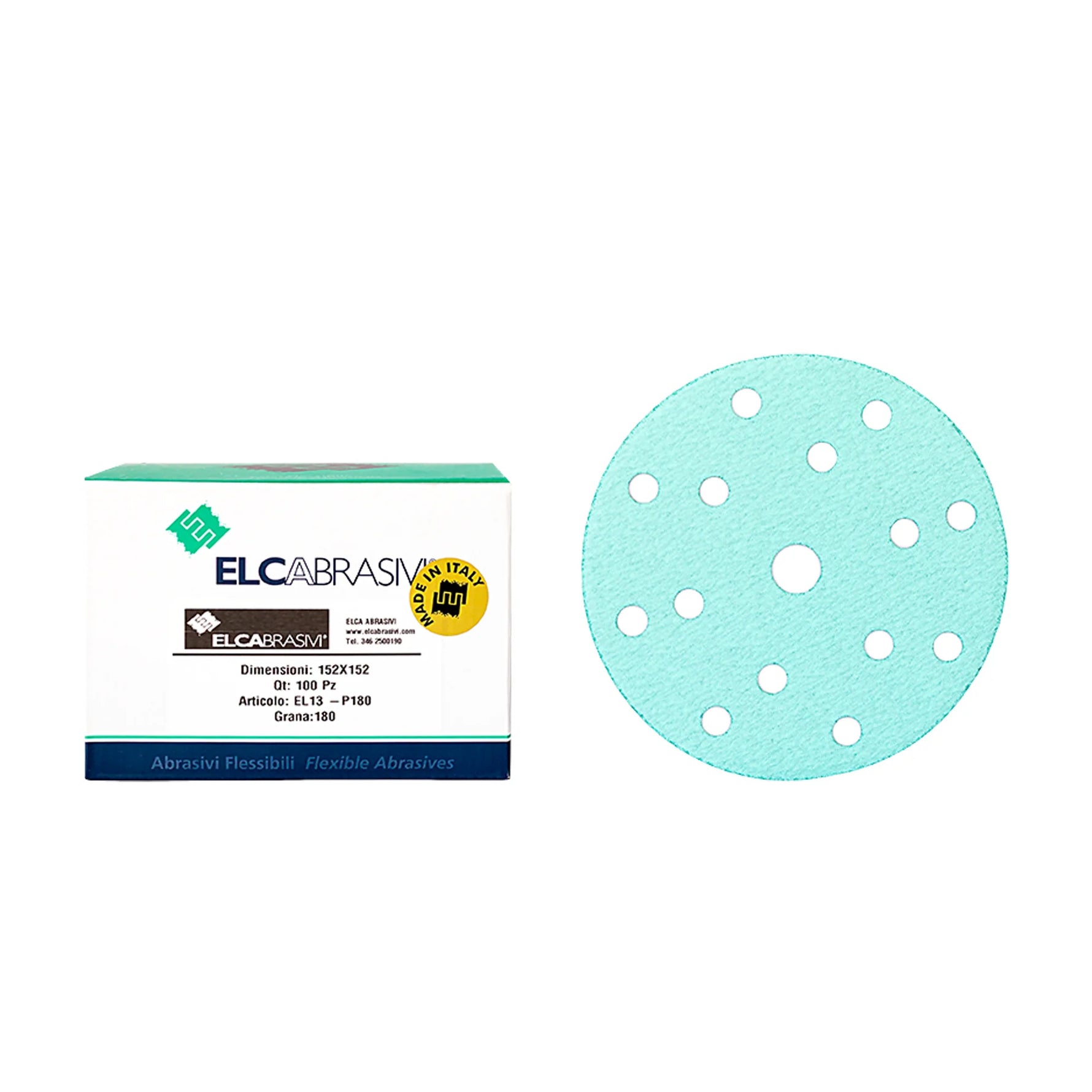 Disc Abraziv EL13 Verde 15H 150mm 100buc/cut P180