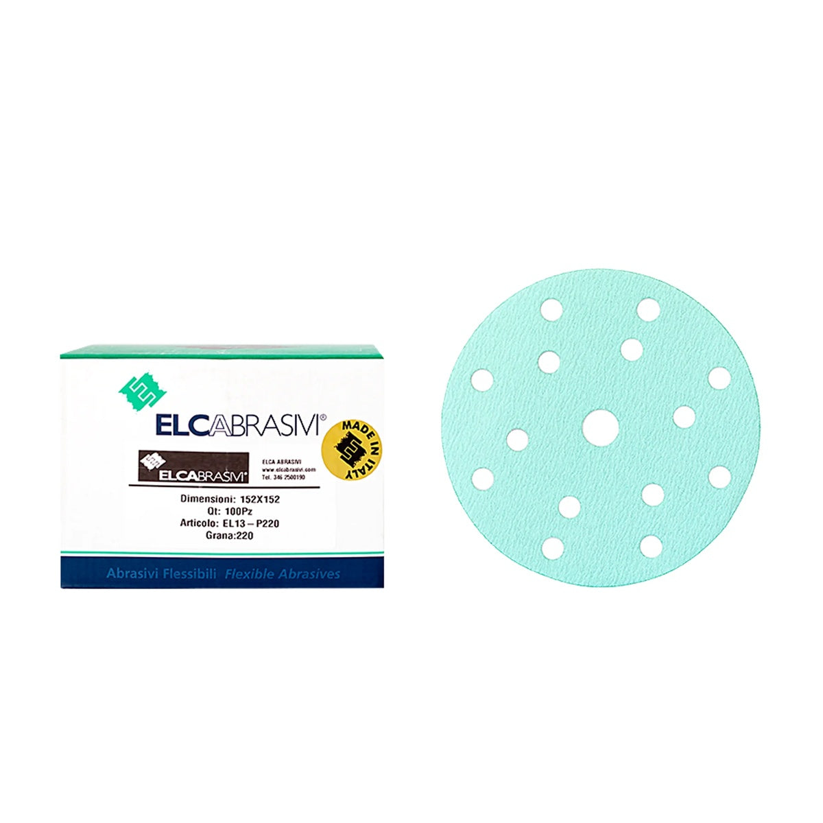 Disc Abraziv EL13 Verde 15H 150mm 100buc/cut P220