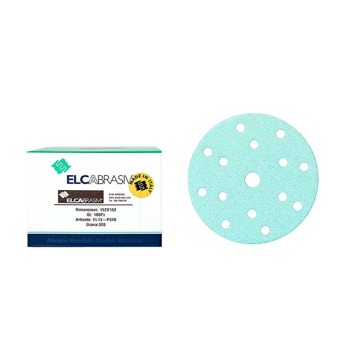 Disc Abraziv EL13 Verde 15H 150mm 100buc/cut P320