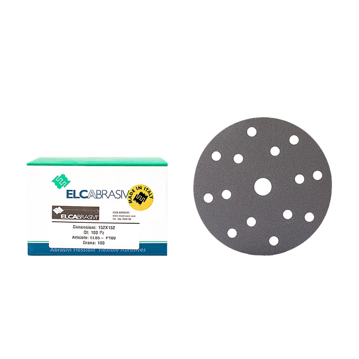 Disc Abraziv EL05 Gri 15H 150mm 100buc/cut P100