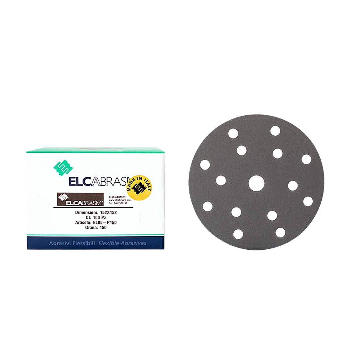 Disc Abraziv EL05 Gri 15H 150mm 100buc/cut P150