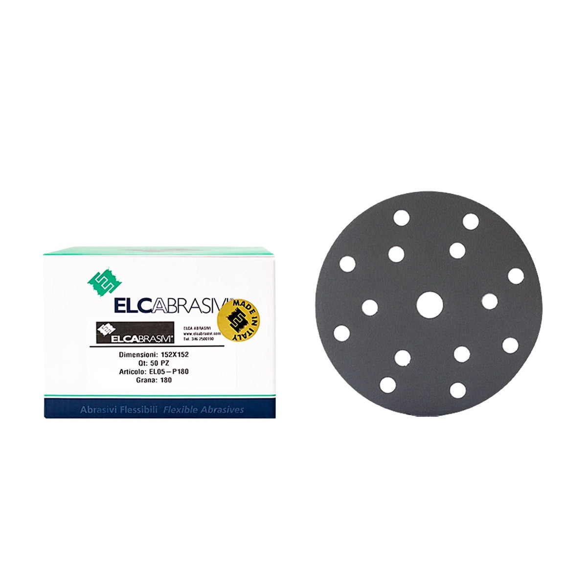 Disc Abraziv EL05 Gri 15H 150mm 100buc/cut P180