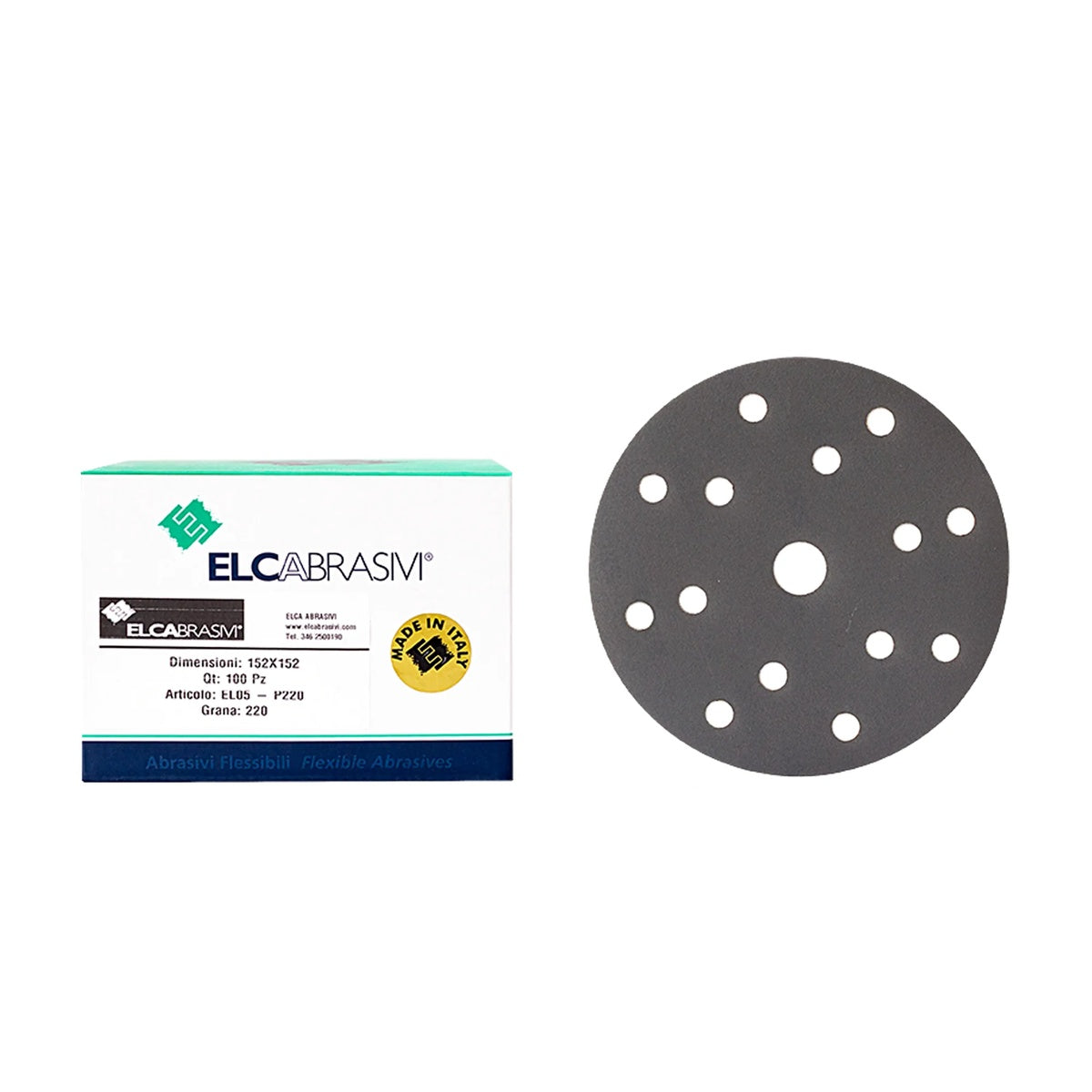 Disc Abraziv EL05 Gri 15H 150mm 100buc/cut P220