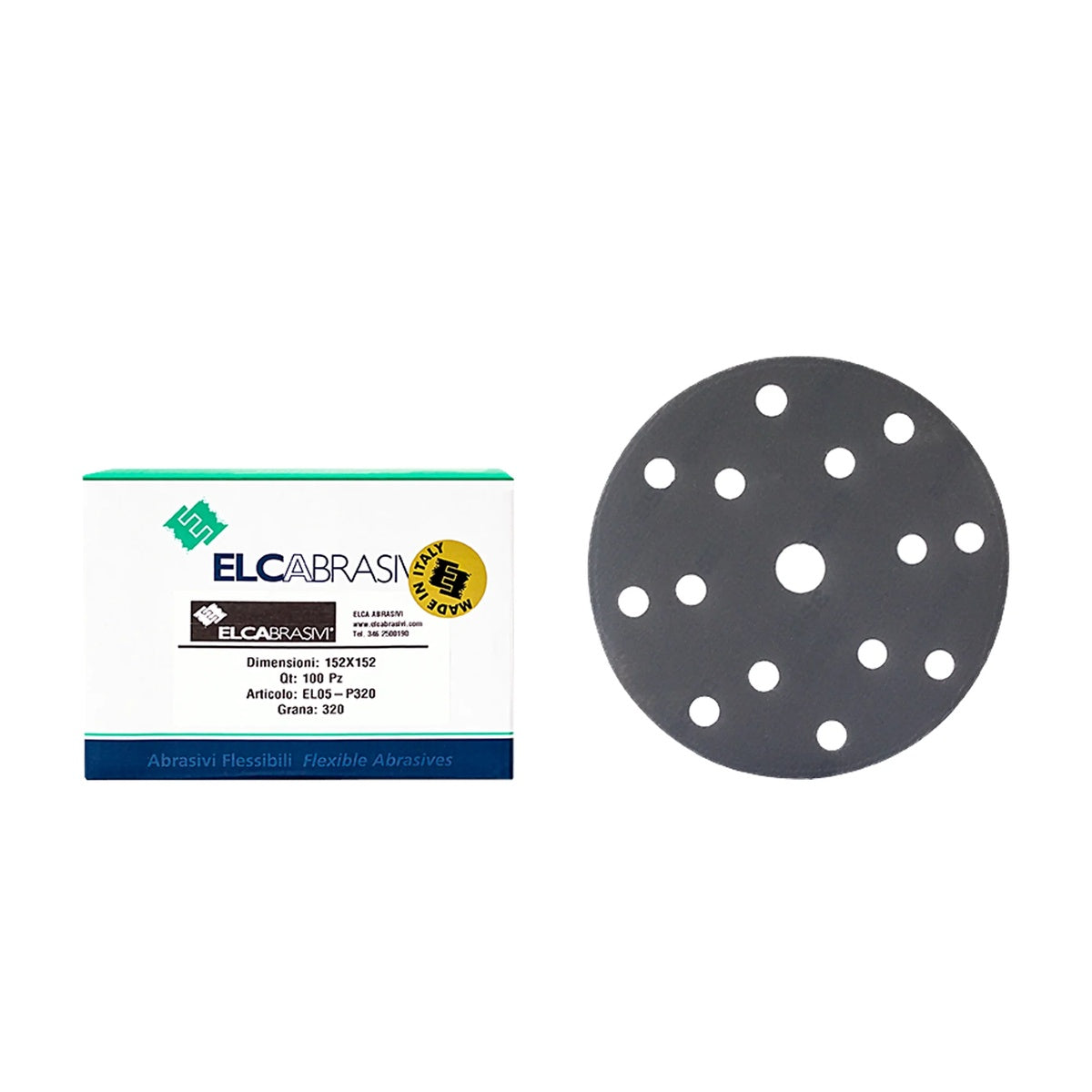 Disc Abraziv EL05 Gri 15H 150mm 100buc/cut P320