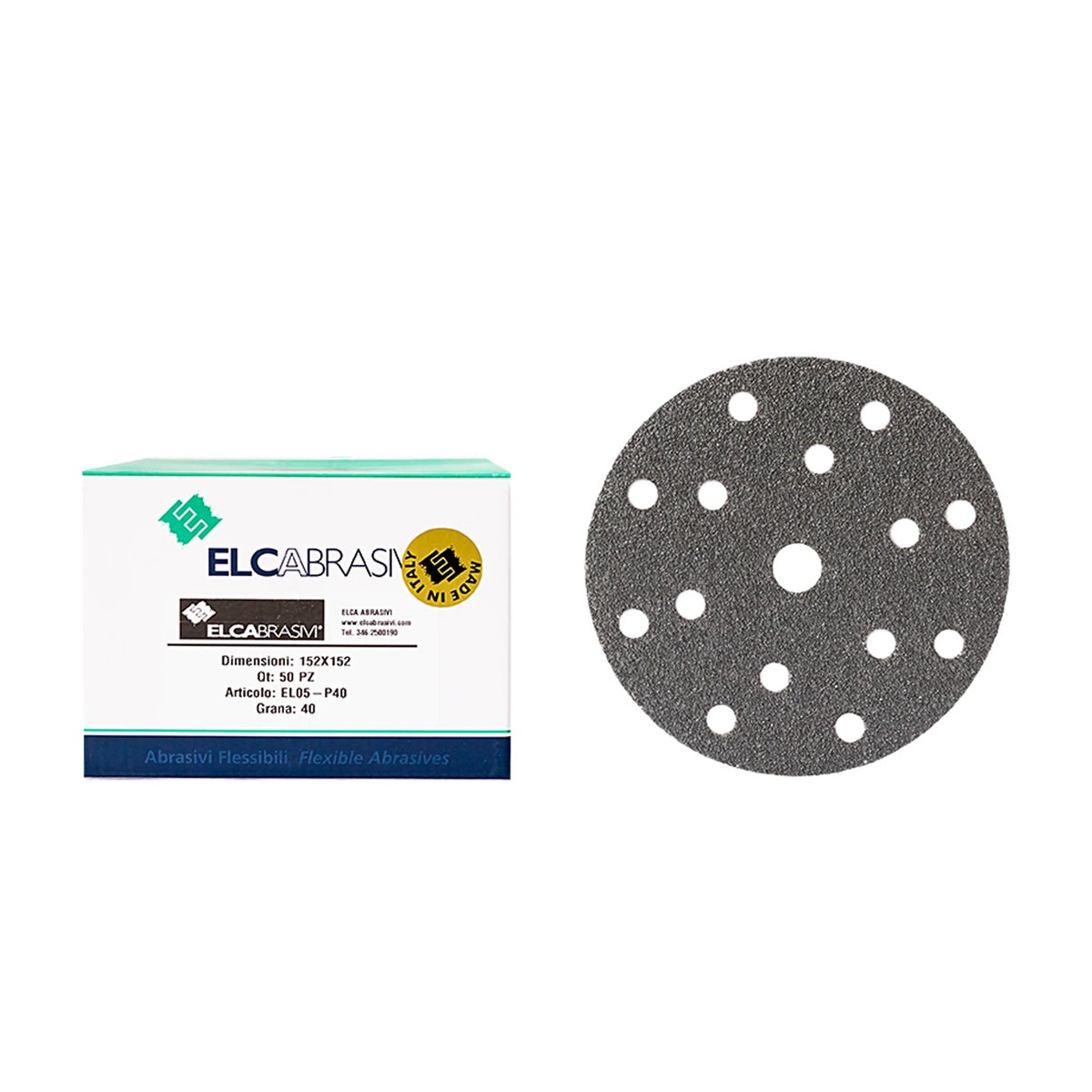 Disc Abraziv EL05 Gri 15H 150mm 50buc/cut P40