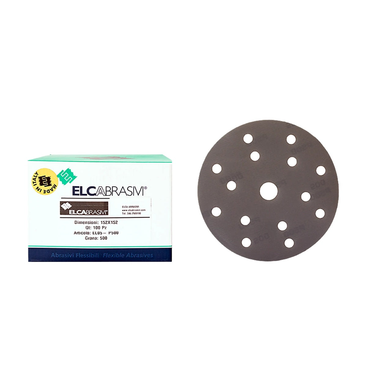 Disc Abraziv EL05 Gri 15H 150mm 100buc/cut P500