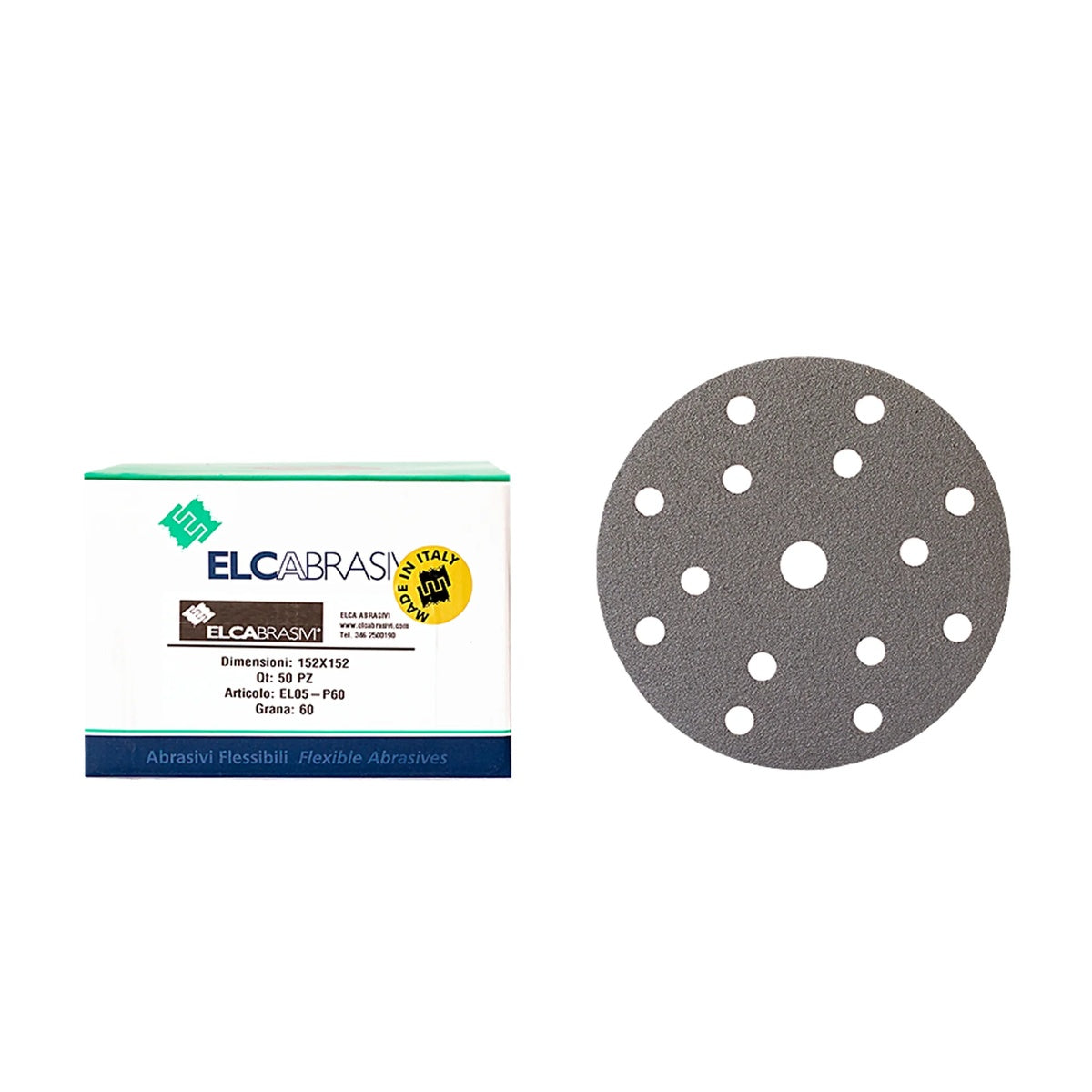 Disc Abraziv EL05 Gri 15H 150mm 50buc/cut P60