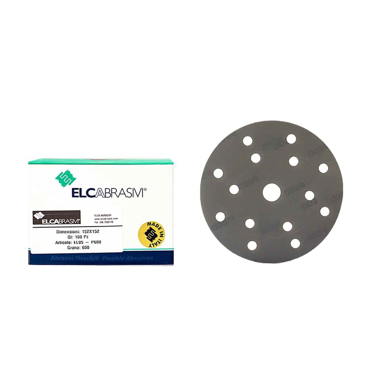 Disc Abraziv EL05 Gri 15H 150mm 100buc/cut P600