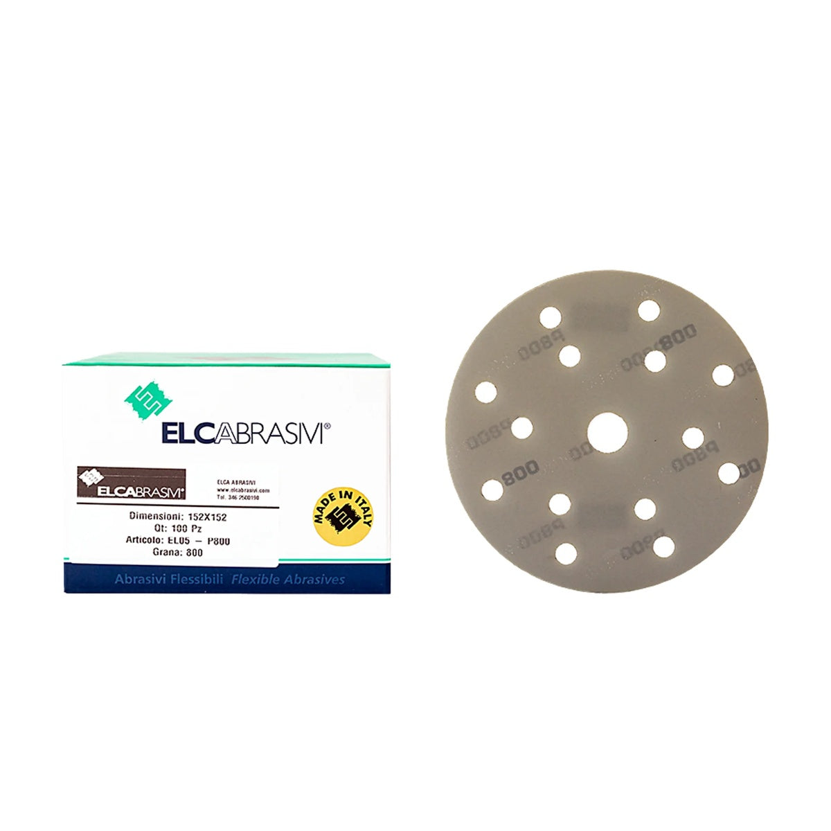Disc Abraziv EL05 Gri 15H 150mm 100buc/cut P800