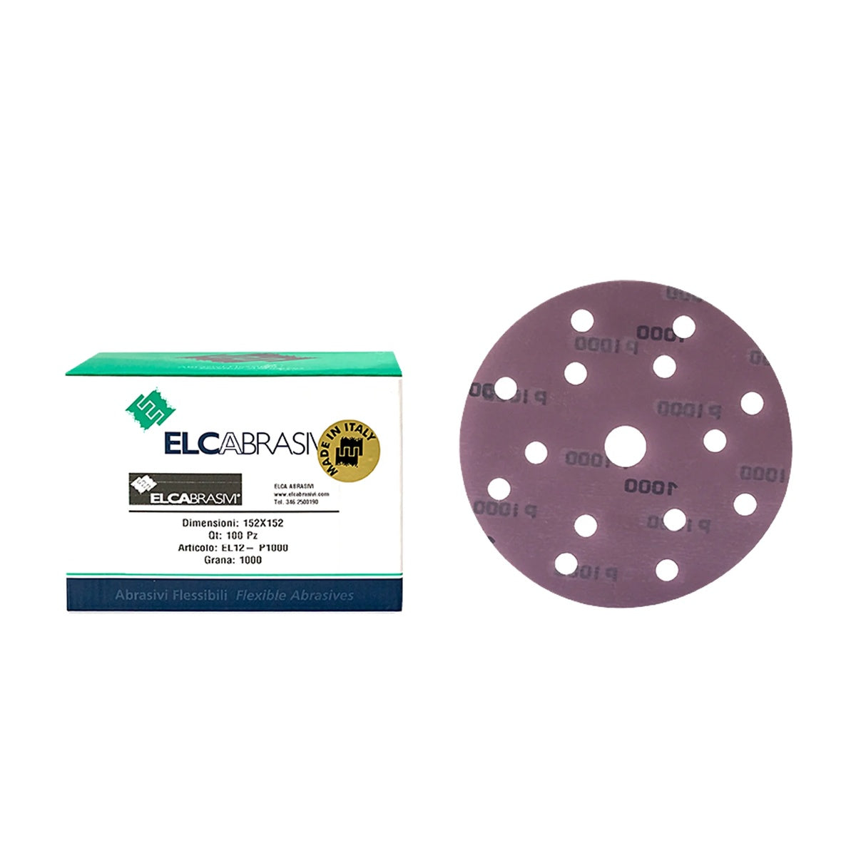Disc Abraziv EL12 Mov 15H 150mm 100buc/cut P1000