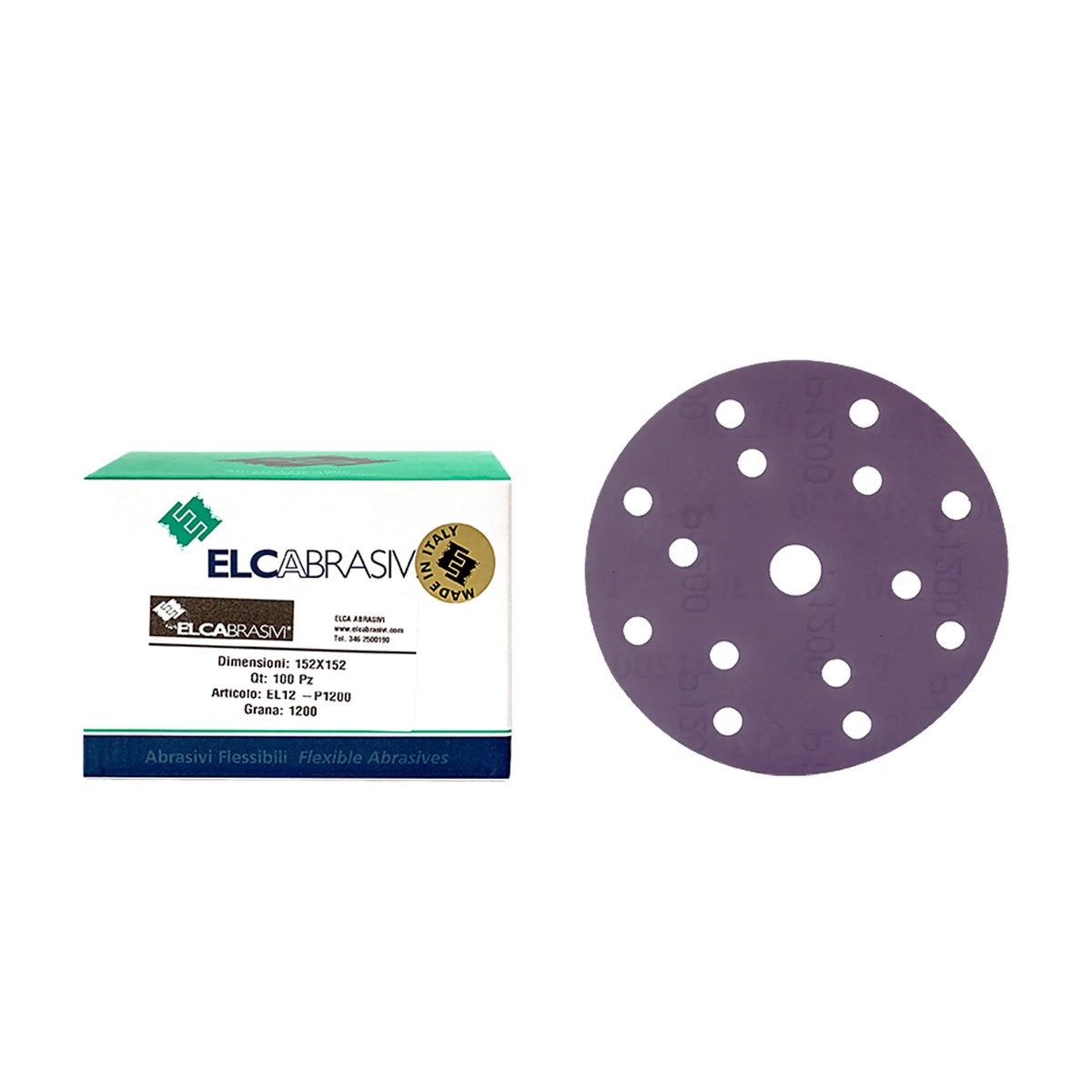 Disc Abraziv EL12 Mov 15H 150mm 100buc/cut P1200