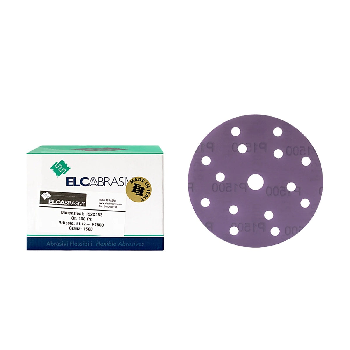 Disc Abraziv EL12 Mov 15H 150mm 100buc/cut P1500