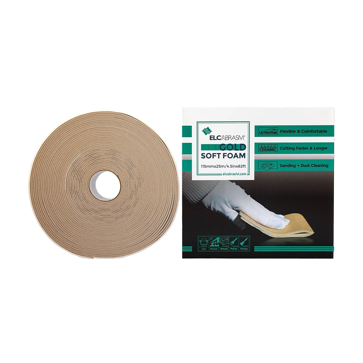 Rola Burete Abraziv 115x25m P120