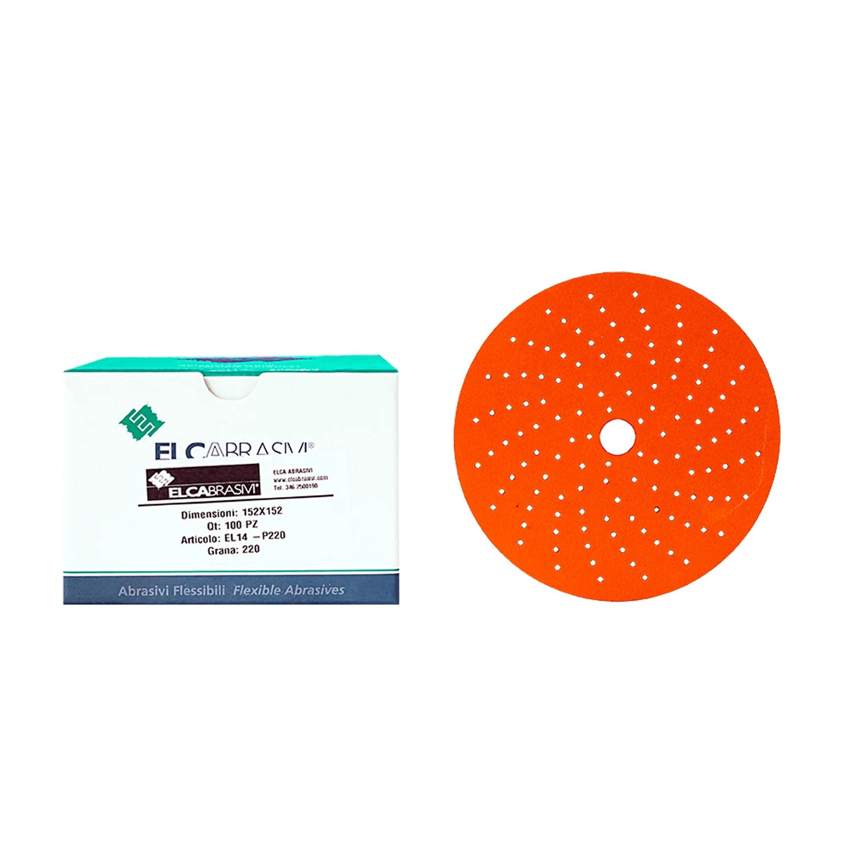 Disc Abraziv EL14 Orange 15H 150mm 50buc/cut P220