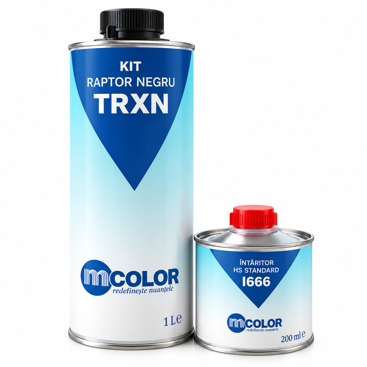 Kit Vopsea Raptor Negru TRXN 800ml + Int 200ml