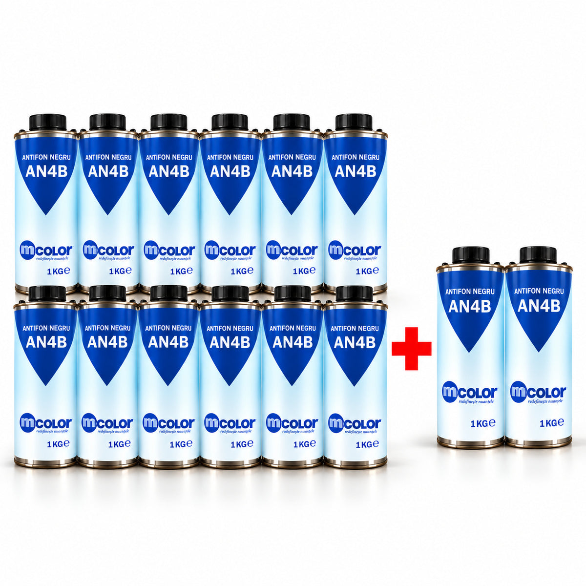 Pachet Promo Insonorizant Negru AN4B 1KG - 12+2 GRATIS