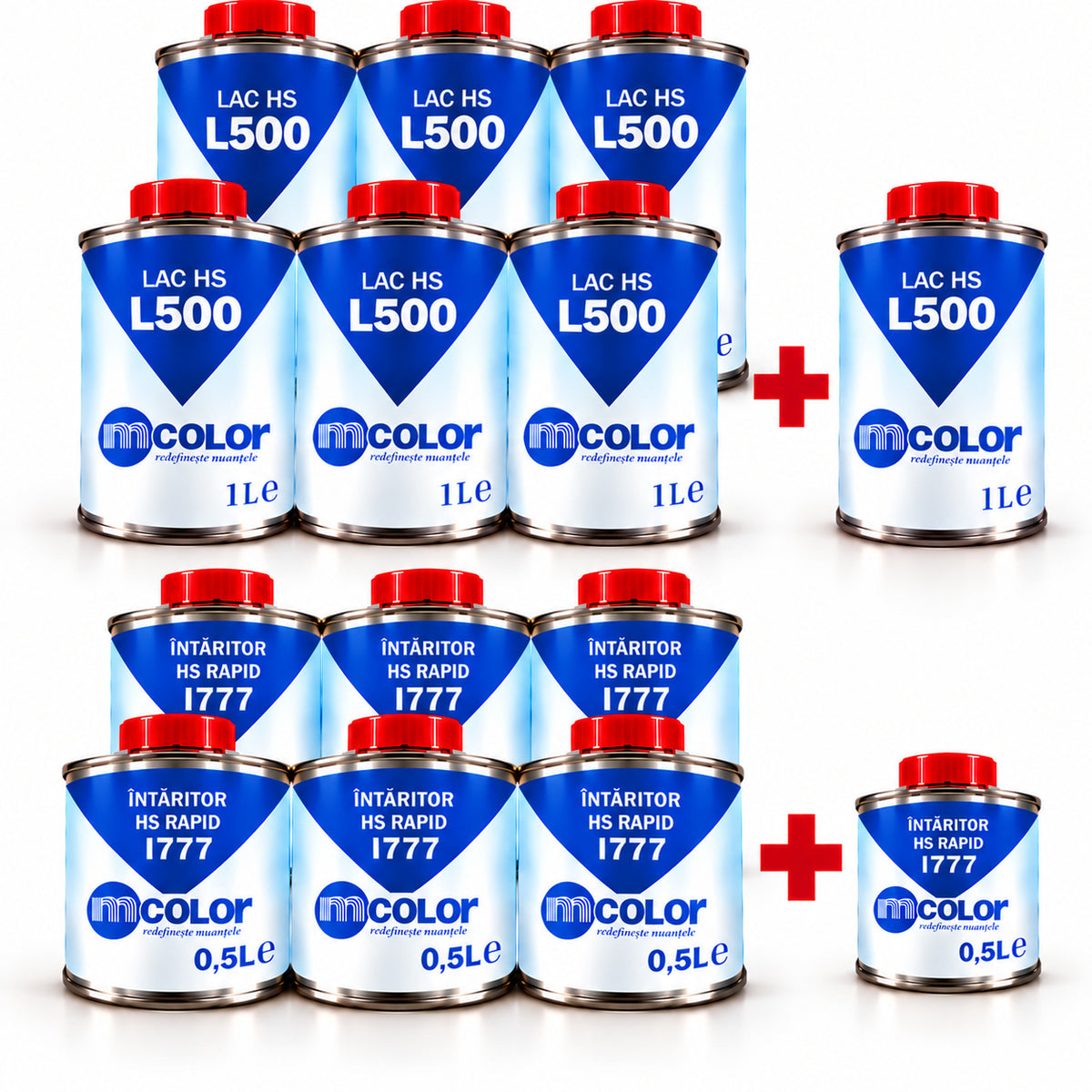 Pachet Promo Lac HS 1L L500 + Intaritor 0.5L - 6 + 1 Gratis