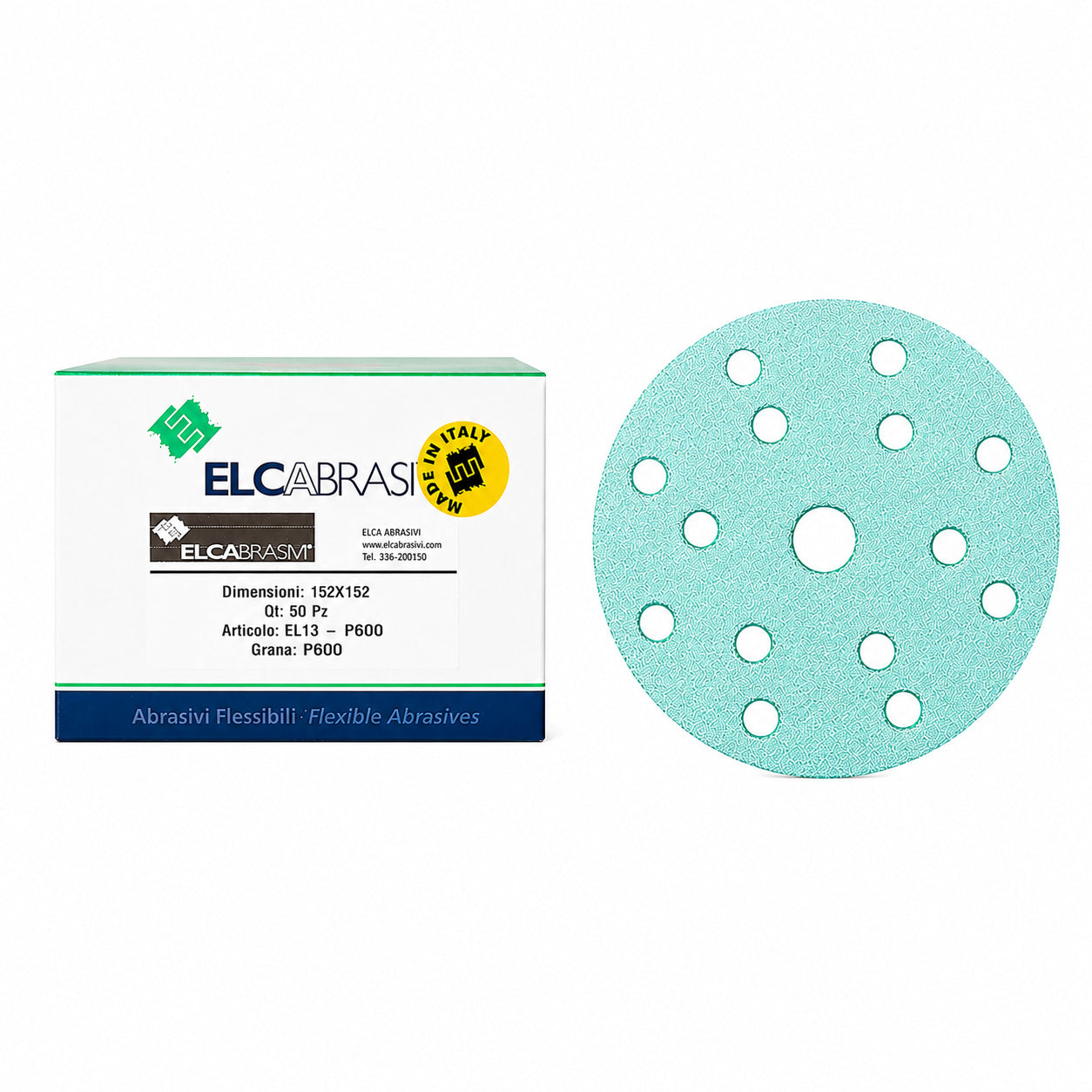 Disc Abraziv EL13 Verde 15H 150mm 100buc P600