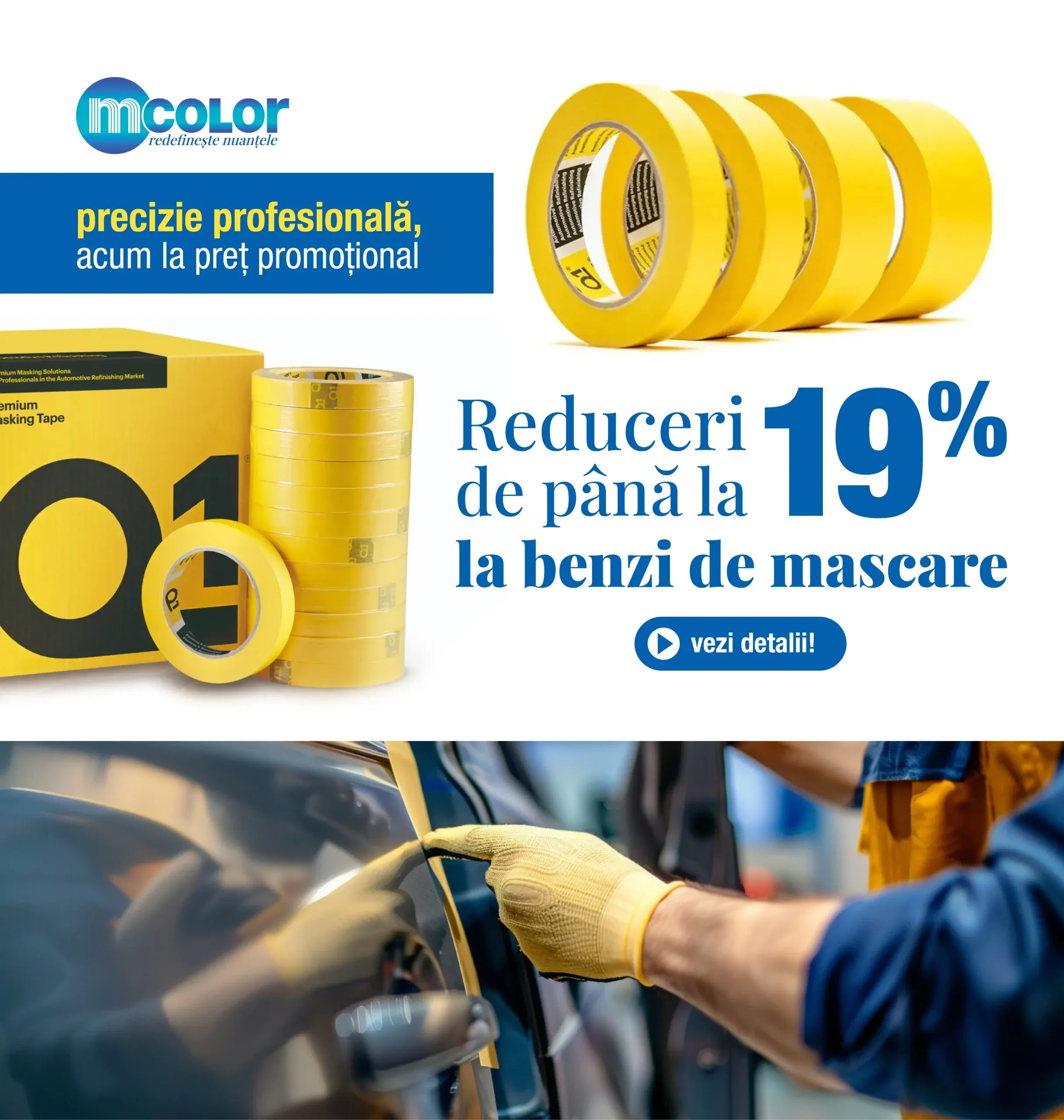 Reduceri de până la 19%, la benzi de mascare