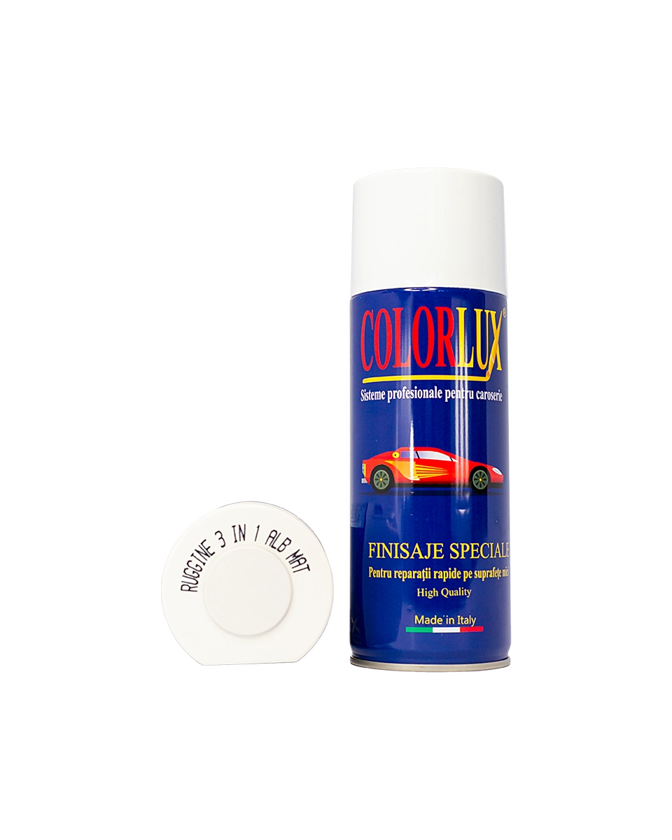 Spray Vopsea 3 in 1 Alb mat 400ml - COLORLUX