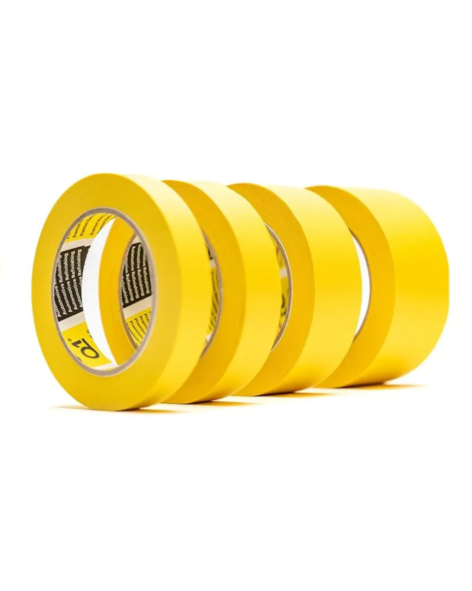 Autómaszkoló szalag, Q1 Premium, sárga 110°C, 24mm, 36mm, 48mm x 50m