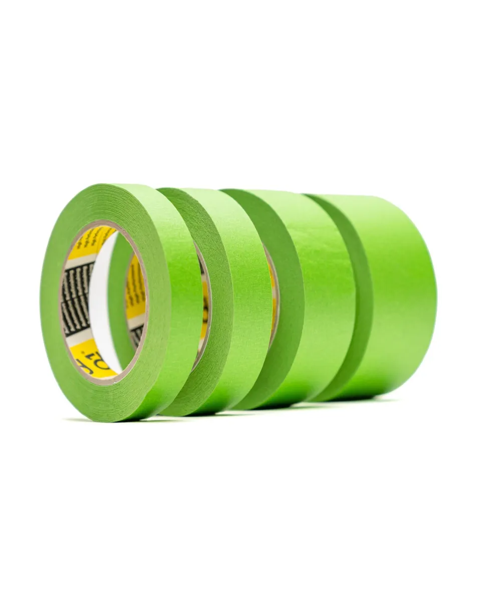 Q1 High Performance Autóipari maszkolószalag, zöld 110°C, 24mm, 36mm, 48mm x 50M